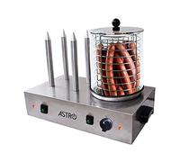 Astro Machine à Hot Dog Professionnelle - 4 Plots - 2 x 300 W - Cylindre Ø 200 mm