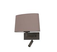 Astro Park Lane Reader LED + Tapered Oval Wandleuchte, oyster tissu