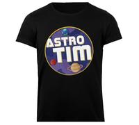 Astro Tim T-Shirt Femme Basic Coton Noir Basic Cotton Black Women's T-Shirt