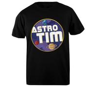 Astro Tim T-Shirt Homme Basic Coton Noir Cotton Black Men's T-Shirt