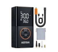 AstroAI Gonfleur Pneus Voiture Sans Fil, Compresseur à Air Portatif 150 PSI | Plus Rapide, Compacte & Faciles Ranger, Écran Truegauge Précis, Arrêt Automatique, Polyvalents pour Vélos, Motos, Boules Noir