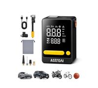 AstroAI Gonfleur Pneus Voiture sans Fil, Compresseur à Air Portatif, Mini Pompe a Velo, Gonflage 2X Plus Rapide 150PSI(10.3BAR) Ultra Compact Haute Performance Arrêt Automatique pour Voiture Vélo Moto