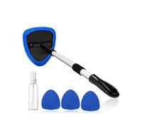 AstroAI Nettoyant pour Pare-Brise, 4 Tampons en Microfibre, Nettoyage de Pare-Brise avec Poignée Télescopique Kit d'Essuie-Glace Intérieur Automatique, Bleu