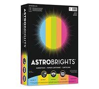 Astrobrights 99904 Couleur papier cartonné - "Bright" Assortiment, 8 1/2 x 11, 5 couleurs, 29,5 kilogram, 250 feuilles