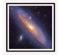 Astrography Affiches imprimées The Majestic Andromeda Galaxy - Decoration Murale de l'Espace pour Chambre, Bureau, Salon - Parfait Cadeau sur le Thème NASA, Astronomie (classic, 50 x 50 cm)