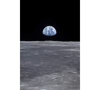 Astrography Tirages d'Art The Earthrise 69 - Poster de l'Espace pour Bureau, Salon, Chambre à Coucher - Parfait comme Cadeau sur le Thème de la NASA et de l'Astronomie (40 x 30 cm)