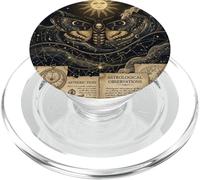 Astrological Observations Celestial Moth Gothic Art Decor PopSockets PopGrip pour MagSafe