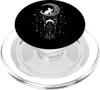 Astrologie, Chat, Croissant de Lune, Attrape-rêves, ésotérisme PopSockets PopGrip pour MagSafe