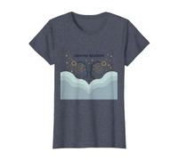 Astrologie de l'art du Zodiaque céleste de la Saison des Gémeaux T-Shirt, Femme, Bleu Chiné, 3XL
