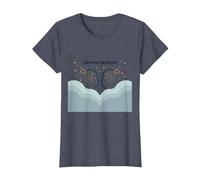 Astrologie de l'art du Zodiaque céleste de la Saison des Gémeaux T-Shirt, Femme, Bleu Chiné, XS