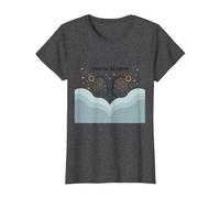 Astrologie de l'art du Zodiaque céleste de la Saison des Gémeaux T-Shirt, Femme, Chiné Foncé, M