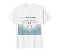 Astrologie de l'art du Zodiaque céleste de la Saison des Gémeaux T-Shirt, Homme, Blanc, S