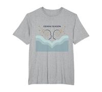 Astrologie de l'art du Zodiaque céleste de la Saison des Gémeaux T-Shirt, Homme Grandes Tailles, Gris Chiné, 6X Tall
