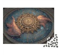 Astrologie Dôme Art 1000 Teile Hochwertiger Karton Puzzle Familienpuzzle Für Erwachsene Kinder AB 12 Jahren Brain Training Regentag Geschenk 52x38cm/1000pcs