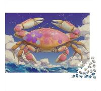 Astrologie du Zodiaque du Crabe 1000 Stücke Karton Puzzle Für Erwachsene Kinder AB 12 Jahren Puzzle-Liebhaber Wanddekoration Heimdekoration Weihnachtsgeschenk 70x50cm/1000pcs
