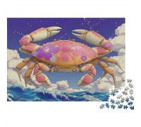 Astrologie du Zodiaque du Crabe Puzzle 1000 Pièces Adultes intéressant Puzzles 1000 Pièce Durable Jeux De Puzzle Décor À La Maison 38x26cm/1000pcs