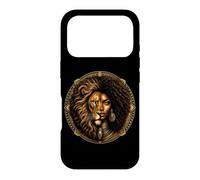 Astrologie du Zodiaque Lion Afro Reine Noire Mélanine Coque pour iPhone 17 Pro