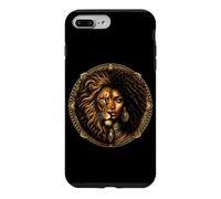 Astrologie du Zodiaque Lion Afro Reine Noire Mélanine Coque pour iPhone 7 Plus/8 Plus