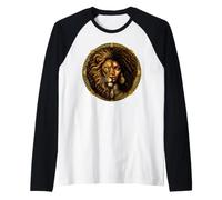 Astrologie du Zodiaque Lion Afro Reine Noire Mélanine Manche Raglan