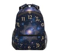 Astrologie Heure Du Soleil Sac À Dos Léger Sacs A Dos Loisir Sacs D'École Pour Ordinateur Portable Sport Camping 29X40Cm