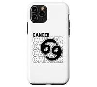 Astrologie Le Cancer Signe De Zodiaque Typographe Coque pour iPhone 11 Pro