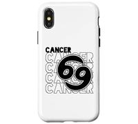Astrologie Le Cancer Signe De Zodiaque Typographe Coque pour iPhone X/XS