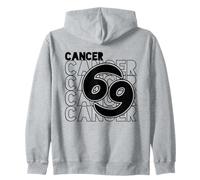 Astrologie Le Cancer Signe De Zodiaque Typographe Sweat à Capuche