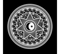 astrologie, occultisme, alchimie, maçonnerie, signes ésotériques Stickers muraux 67.2x67.2cm Décoration de carrosserie Blanc