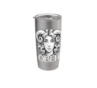 Astrologique Russie Signe Bélier Anniversaire Cyrillique Gobelet isotherme en acier inoxydable double paroi