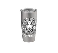 Astrologique Russie Signe Gémeaux Anniversaire Cyrillique Gobelet isotherme en acier inoxydable double paroi
