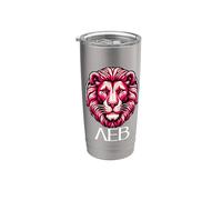 Astrologique Russie Signe Lion Femme Anniversaire Cyrillique Gobelet isotherme en acier inoxydable double paroi