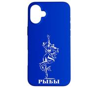 Astrologique Russie Signe Poissons Anniversaire Cyrillique Coque pour iPhone 16 Plus