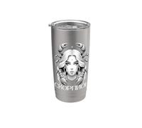 Astrologique Russie Signe Scorpion Anniversaire Cyrillique Gobelet isotherme en acier inoxydable double paroi