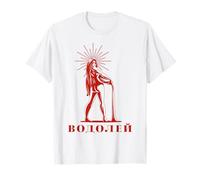 Astrologique Russie Signe Verseau Anniversaire Cyrillique T-Shirt