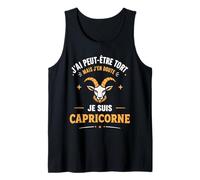 Astrologique Zodiaque Signe Astro Humour Capricorne Débardeur