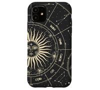 Astrology Astronomy Zodiac Signs and Eclipse Design Coque pour iPhone 11