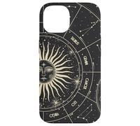 Astrology Astronomy Zodiac Signs and Eclipse Design Coque pour iPhone 14