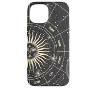 Astrology Astronomy Zodiac Signs and Eclipse Design Coque pour iPhone 15