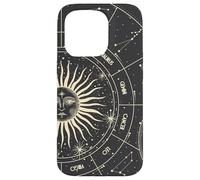Astrology Astronomy Zodiac Signs and Eclipse Design Coque pour iPhone 15 Pro