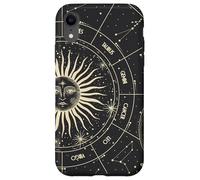 Astrology Astronomy Zodiac Signs and Eclipse Design Coque pour iPhone XR