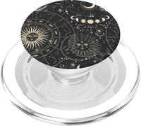 Astrology Astronomy Zodiac Signs and Eclipse Design PopSockets PopGrip pour MagSafe