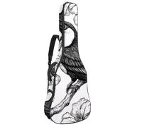 Astrology Space Cosmic Planet Sac de transport pour guitare acoustique Motif feuilles 101,6 cm 104 cm 106,7 cm avec double bandoulière réglable et boucle de suspension arrière, Multicolore 03