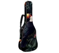 Astrology Space Cosmic Planet Sac de transport pour guitare acoustique Motif feuilles 101,6 cm 104 cm 106,7 cm avec double bandoulière réglable et boucle de suspension arrière, Multicolore 05
