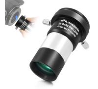 Astromania 3,2 cm 2 x lentille de Barlow Multicouches en métal avec Filetage M42 x 0,75 Camera Interface pour télescopes