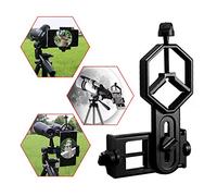 Astromania Adaptateur universel pour téléphone portable - Support jumelles monoculaires - Télescope et microscope - Appareil optique - Noir