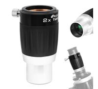 Astromania Lentille de Barlow 3 éléments TeleXtender de qualité supérieure - Lentille apochromatique de Barlow donnant une excellente image