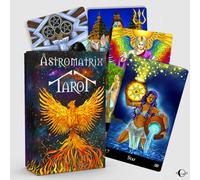 AstroMatrix Tarot Deck with Comprehensive Guide - Modern Symbolism and Enhanced Digital Interpretations for All Levels