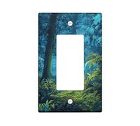 Astronaut Explorer - Plaques murales en thermoplastique pour interrupteur - Bleu nuit - Aventure de la forêt - Taille standard