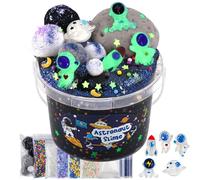 Astronaut Galaxy Slime für Kinder, Schleim Set with Slime Clay, Glow in The Dark Slime Kit für Mädchen & Jungen Von 8-12 Jahren, Sensory Spielzeug Schleimpartygeschenk zum Geburtstag Ostern Halloween