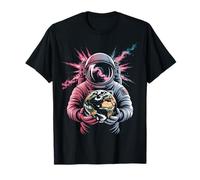 Astronaut Holding Earth Space Galaxy Universe Art Men Kids T-Shirt